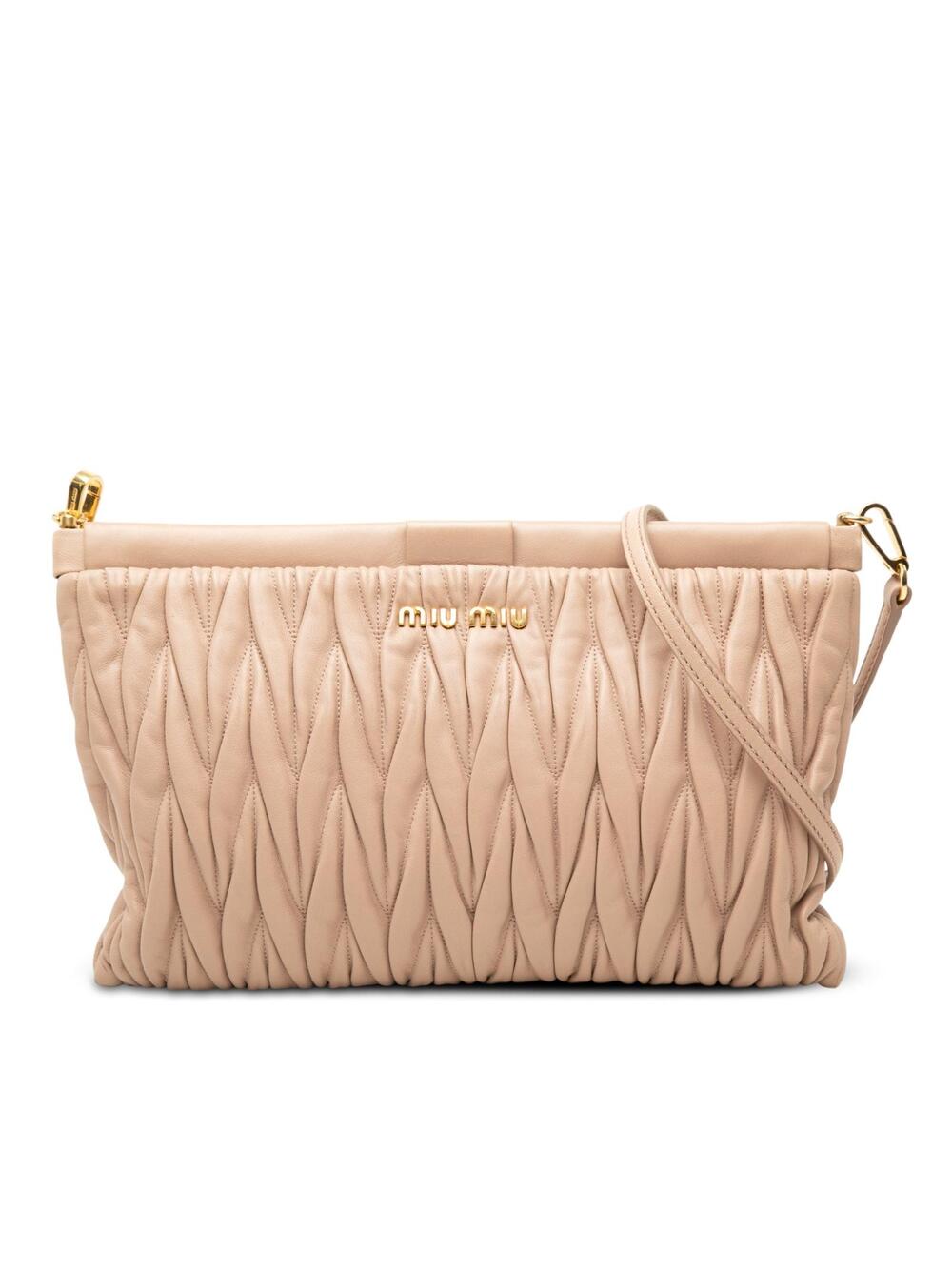 Miu Matelasse Nappa Frame #360366M71B